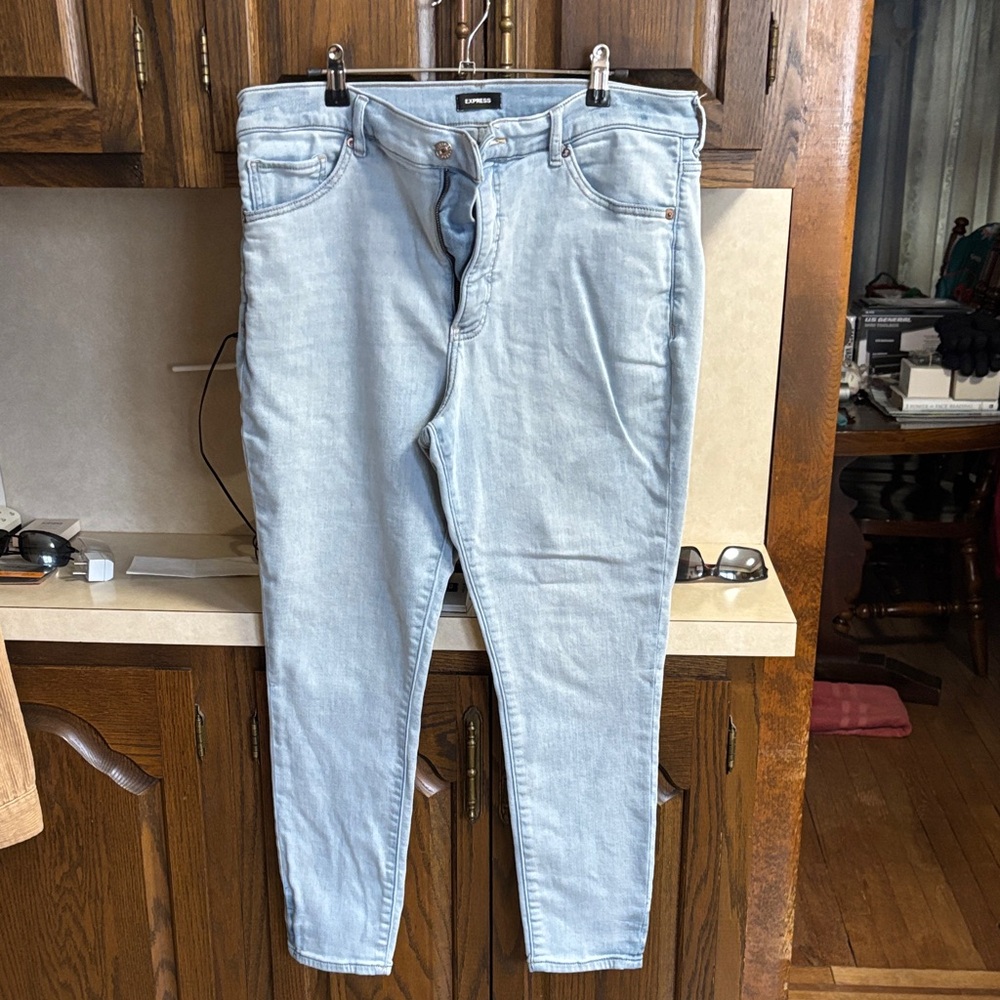 Express Jeans Womens Size 14 Skinny High Rise